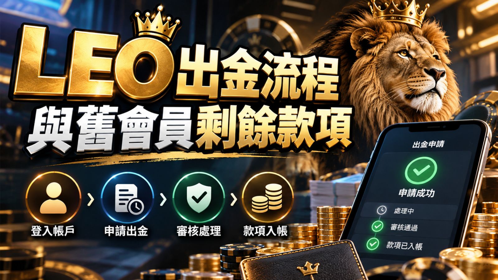 LEO出金流程與舊會員剩餘款項